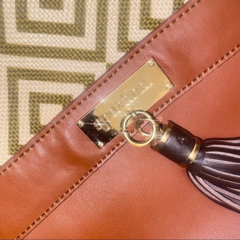Spartina 449 Yemassee Trail Pocket Hobo natural linen & genuine leather Bag - Picture 4 of 16